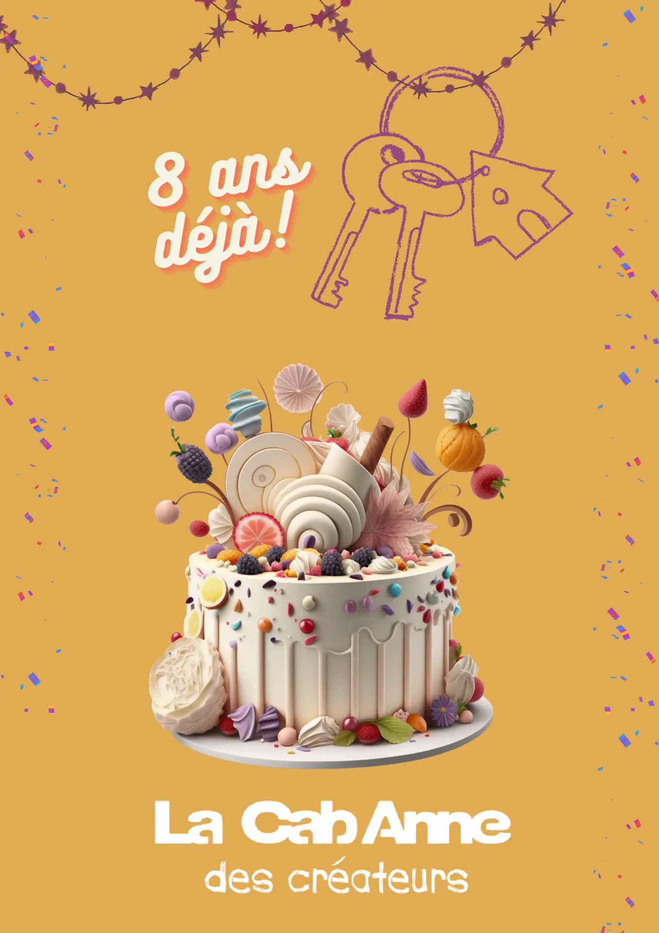 Glod Minimalist Happy Birthday A4 Document-2