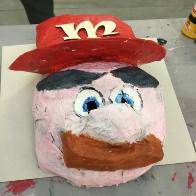 papier maché mario carré